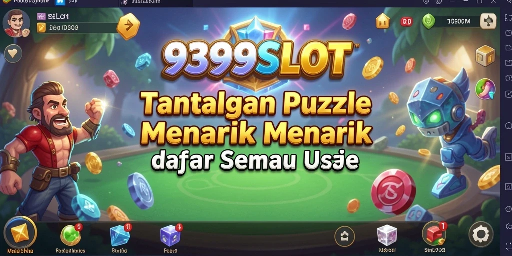 Tangkapan layar permainan 9399SLOT yang menampilkan tantangan puzzle.