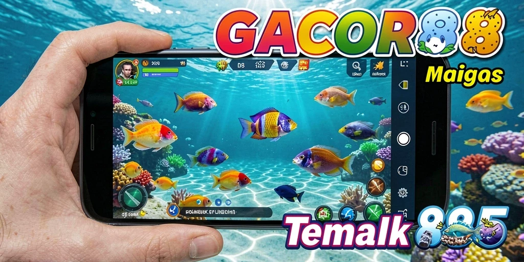 Screenshot GACOR88 menampilkan aksi seru dalam Tembak Ikan.