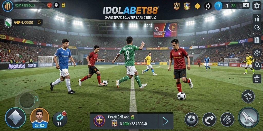 Tampilan menarik dari gameplay <strong>IDOLABET88</strong> yang penuh aksi sepak bola.