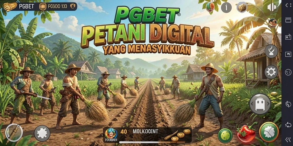 Screenshot gameplay PGBET menampilkan aktivitas bertani yang seru dan interaktif.