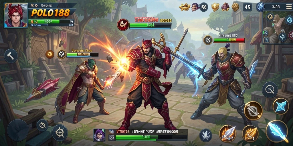 Tampilan menarik dari gameplay strategi POLO188.