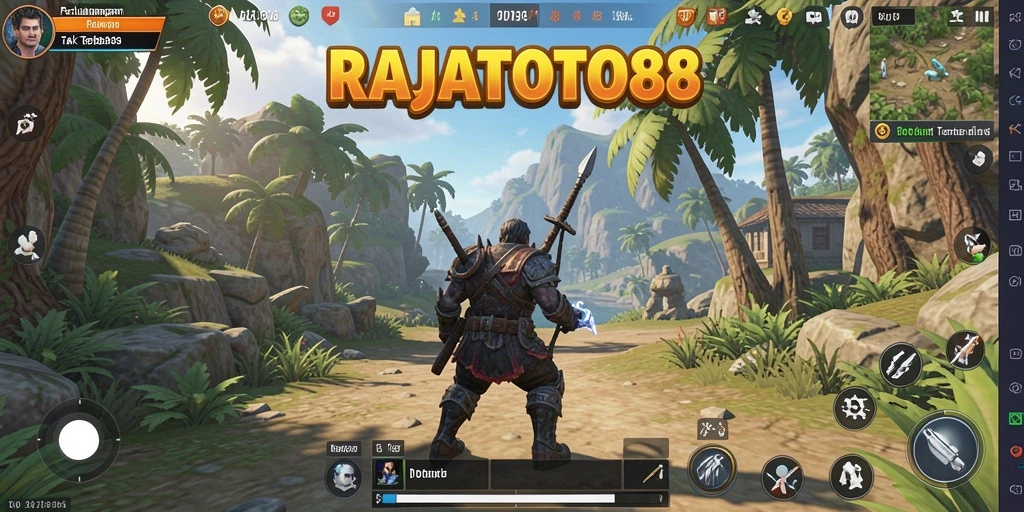 Tampilan gameplay menarik dari RAJATOTO88 dalam dunia Open World.