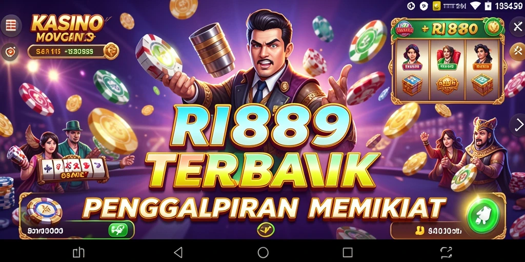 Screenshot utama RI889 memperlihatkan gameplay menegangkan di kasino digital.
