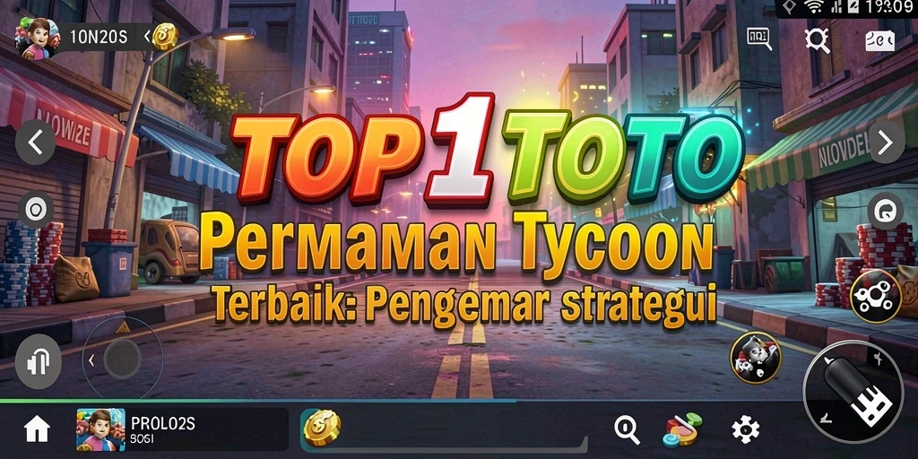 Screenshot gameplay <strong>TOP1TOTO</strong> yang menampilkan elemen strategis dan manajerial.
